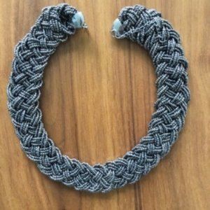 VTG Braided Metallic Gunmetal Choker